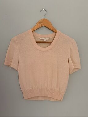 Vintage St. John Short Sleeve Crop Sweater